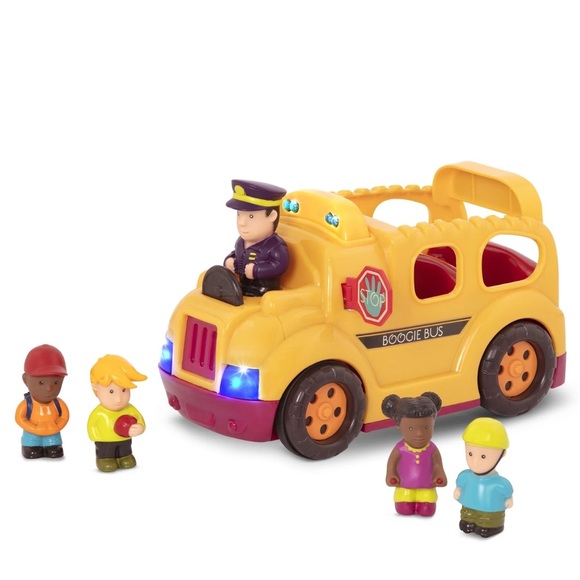 B. Boogie Bus Yellow School Bus
Toy with Lights, Sounds